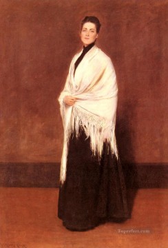 MrsCSHAWL ウィリアム・メリット・チェイスの肖像 Oil Paintings